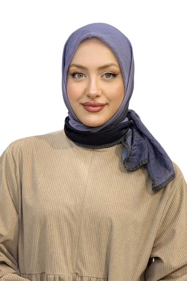 MÜSLİN DEGRADE BİYELİ EŞARP