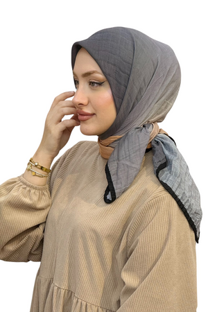 MÜSLİN DEGRADE BİYELİ EŞARP