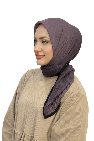 MÜSLİN DEGRADE BİYELİ EŞARP