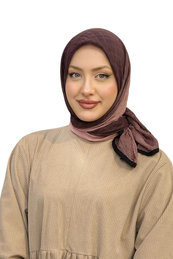 MÜSLİN DEGRADE BİYELİ EŞARP