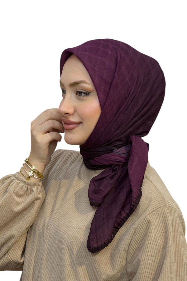 MÜSLİN DEGRADE BİYELİ EŞARP