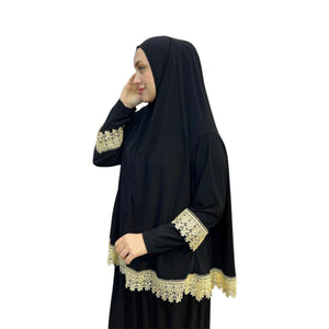 DANTELLİ NAMAZ TAKIMI ELBISE