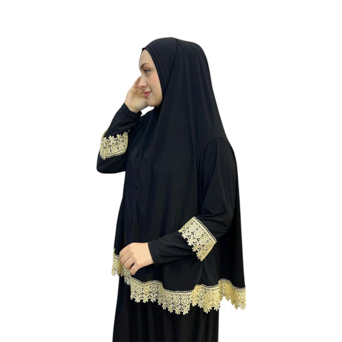 DANTELLİ NAMAZ TAKIMI ELBISE
