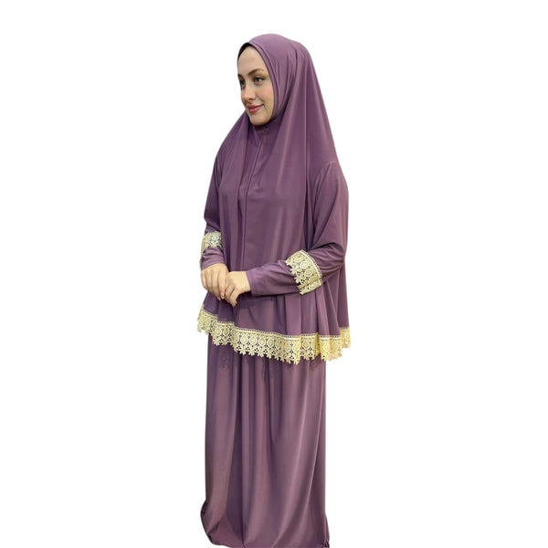 DANTELLİ NAMAZ TAKIMI ELBISE