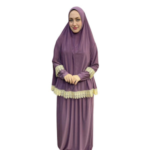 DANTELLİ NAMAZ TAKIMI ELBISE