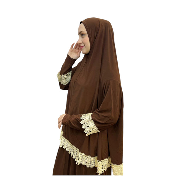 DANTELLİ NAMAZ TAKIMI ELBISE