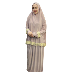 DANTELLİ NAMAZ TAKIMI ELBISE