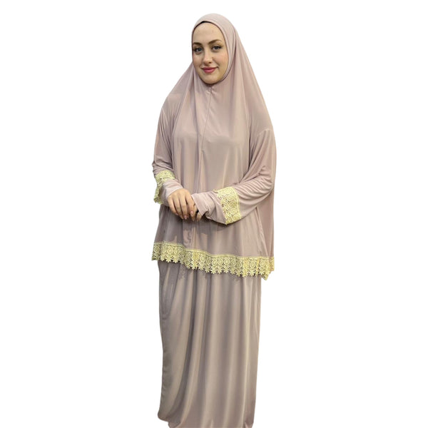 DANTELLİ NAMAZ TAKIMI ELBISE