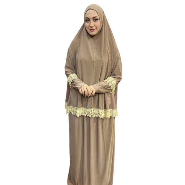 DANTELLİ NAMAZ TAKIMI ELBISE
