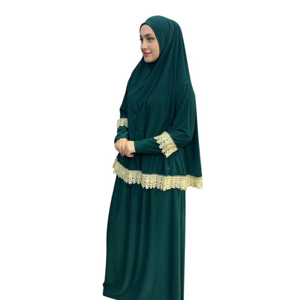 DANTELLİ NAMAZ TAKIMI ELBISE