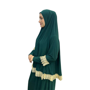 DANTELLİ NAMAZ TAKIMI ELBISE