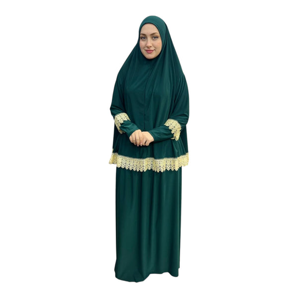 DANTELLİ NAMAZ TAKIMI ELBISE