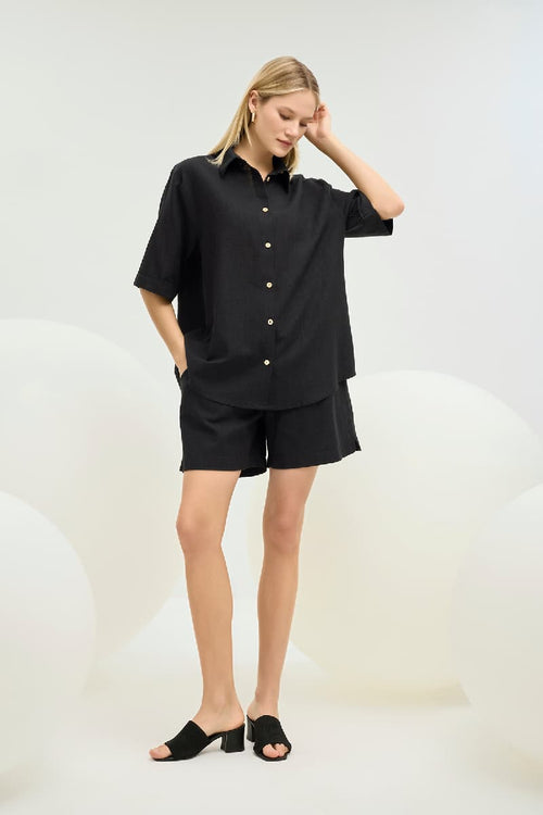 21405 KADIN DÜĞMELİ ŞORT TAKIM