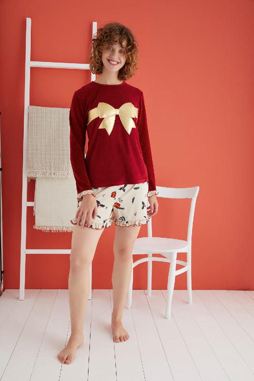 13331 BAYAN NAKIŞLI ŞORT TAKIM